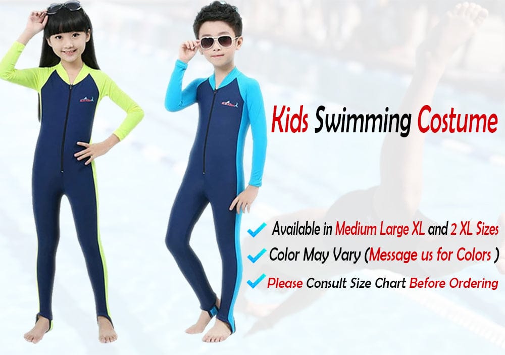 Full swimming costume for kids sales