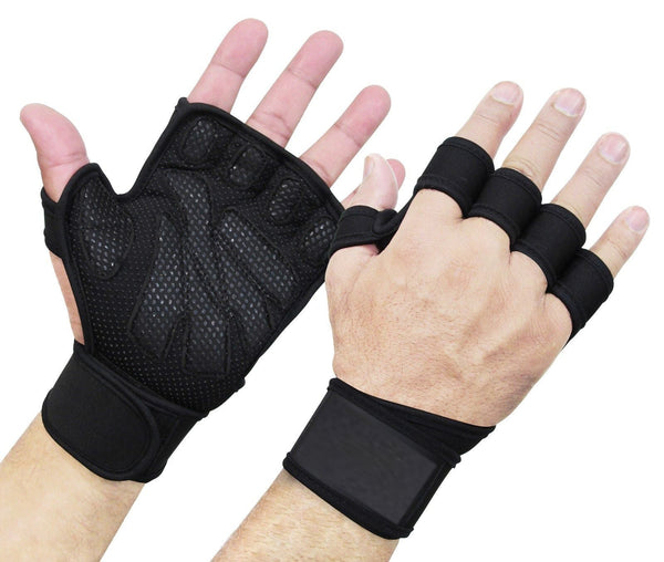 Weight Lifting Gloves , Finger Gloves - Black Tango Sports