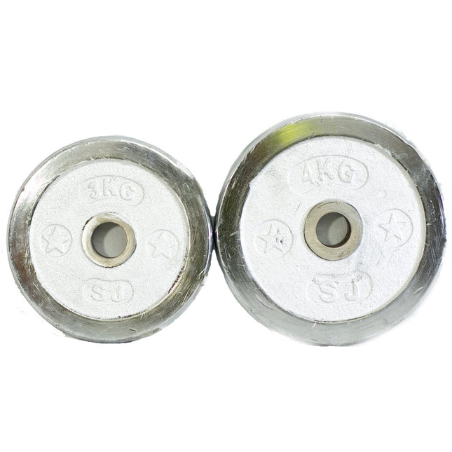 Chrome Coated Weight Plates - 1 to 10 KG (Pack of 2)