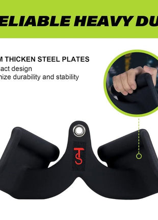 Tango Sports Pulldown Bar Set – 5 Heavy-Duty Cable Machine Attachments for Home Gym