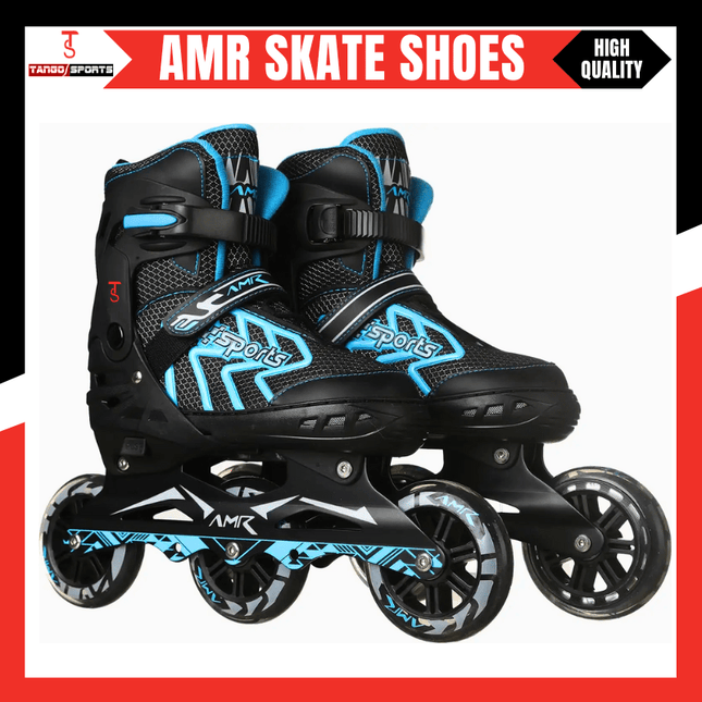 Amr Patinage 3-Wheel Inline Skate Shoes for Kids & Adults