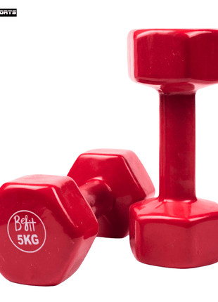 Vinyl Coated Dumbbells 1KG to 5KG (Pack of 2 )