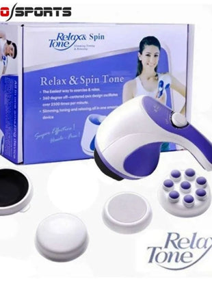 Relax and Spin Tone Massager - 5 in 1 Full Body Massager