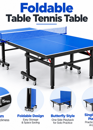 Tango Sports Table Tennis 15mm Imported - Blue