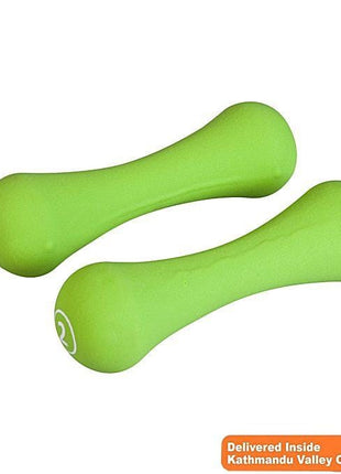 Liveup Dumbbell Bone Shape Neoprene 2 kg x 2 - Green