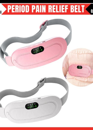 Period Pain Relief Belt – Intelligent Heating Waist Massage Device for Menstrual Cramps