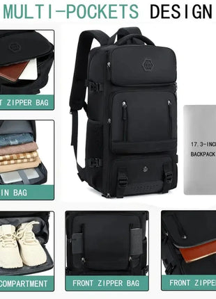 Laptop and Travel Trekking Backpack with Shoe Compartment,
