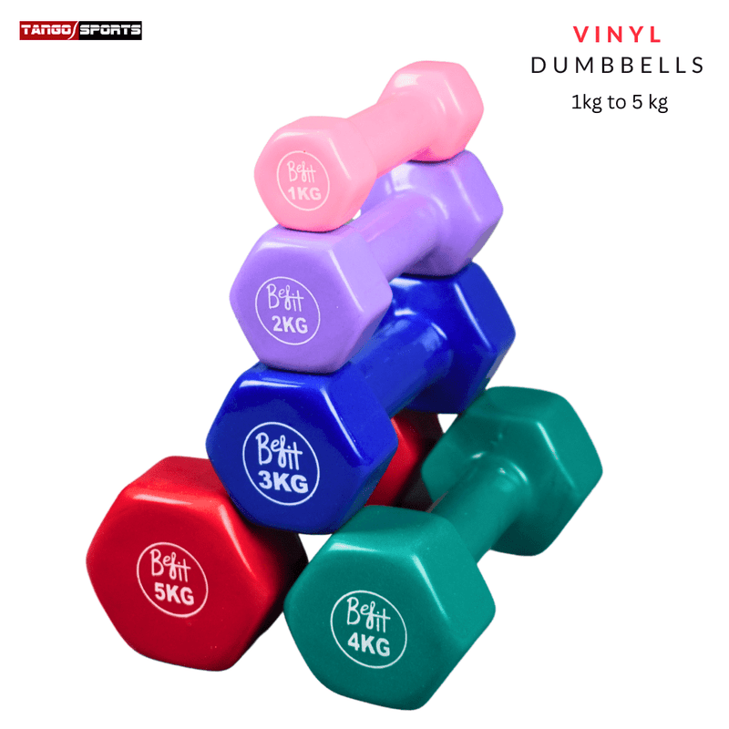 Vinyl Coated Dumbbells 1KG to 5KG (Pack of 2 )