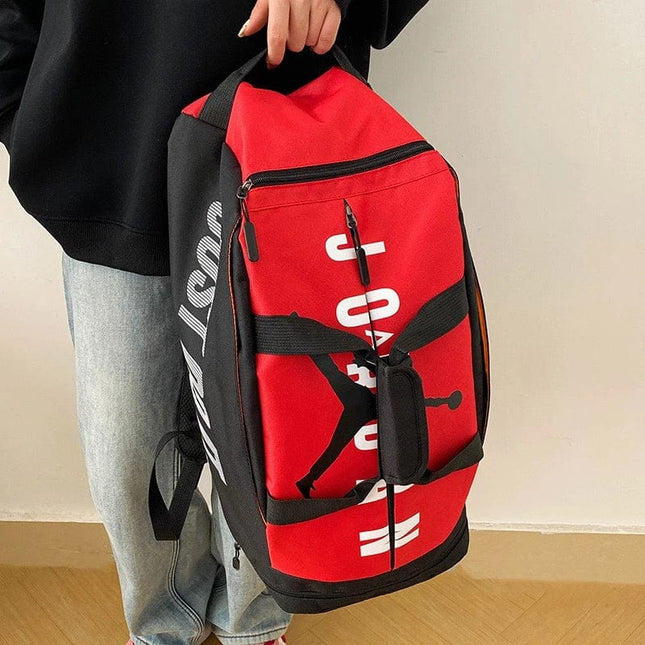 Jordan 2 in 1 Backpack & Duffel Bag - Red n Black