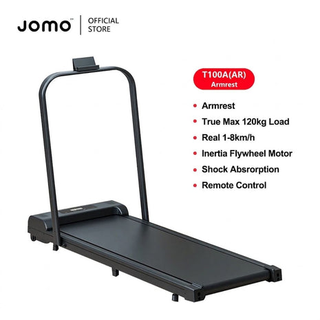 Jomo Sports T100 Walking Pad With Foldable Stand & Incline - 1 to 8 KMPH
