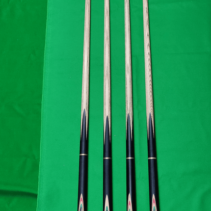 UK 3 Piece/Short Handle Snooker Cue - Black