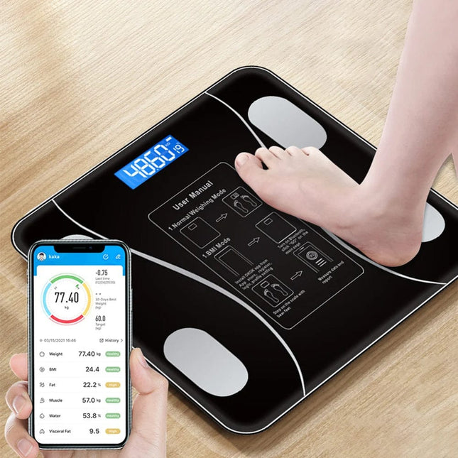 Smart Scale for Body Weight, Tempered Glass  upto 180KG | Bluetooth Connectivity