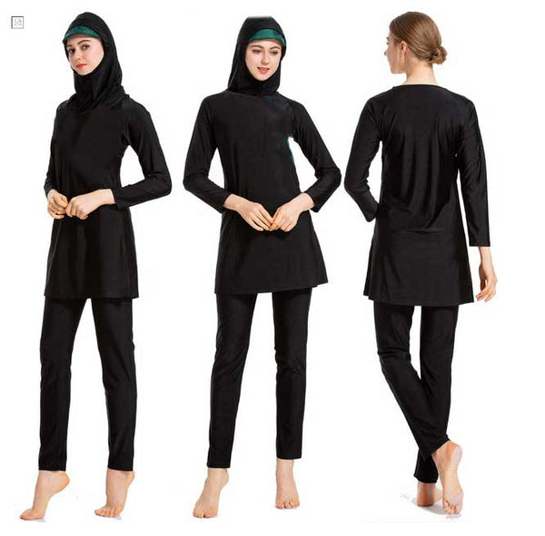 Ladies Swim Suit With Fil - Black