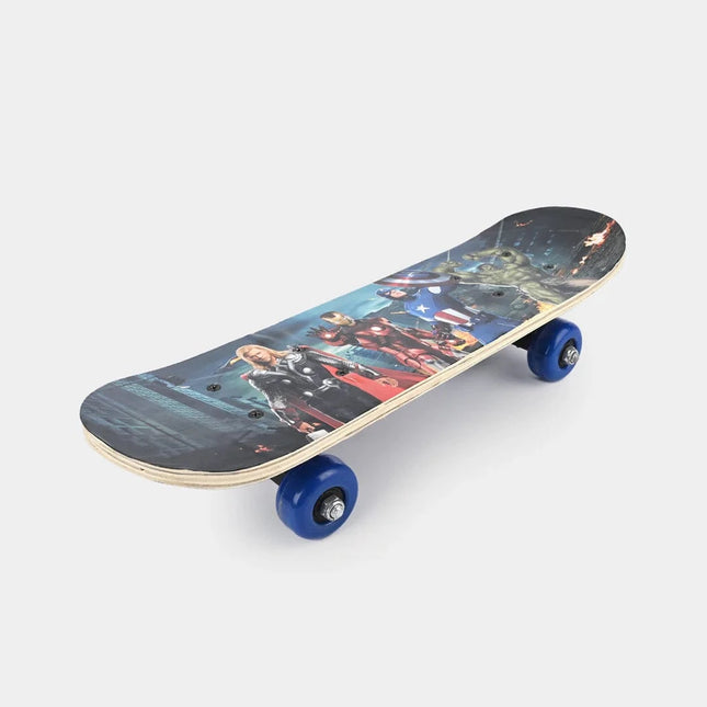 Wooden Skateboard 14 to 22 Inches Length For Kids - Random Colors