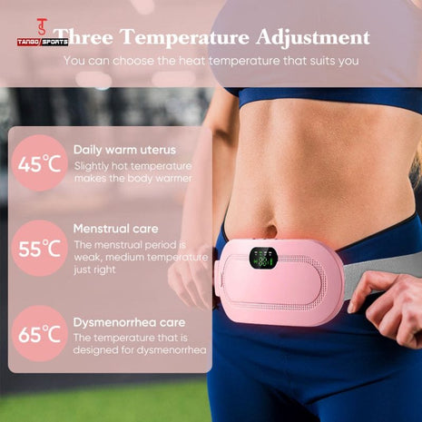 Period Pain Relief Belt – Intelligent Heating Waist Massage Device for Menstrual Cramps