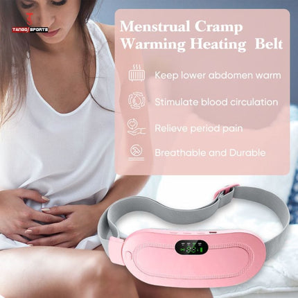 Period Pain Relief Belt – Intelligent Heating Waist Massage Device for Menstrual Cramps