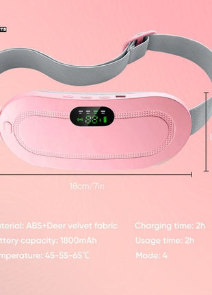 Period Pain Relief Belt – Intelligent Heating Waist Massage Device for Menstrual Cramps