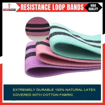 Premium Fitness Resistance Loop Band for Women – Waist & Hip Training | Polyester Cotton Exercise Band | Yoga, Pilates & Gym Workout Belt
