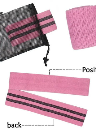 Premium Fitness Resistance Band for Women – Waist & Hip Training | Polyester Cotton Exercise Band | Pack of 3