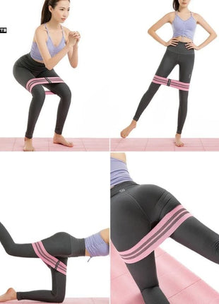 Premium Fitness Resistance Band for Women – Waist & Hip Training | Polyester Cotton Exercise Band | Pack of 3