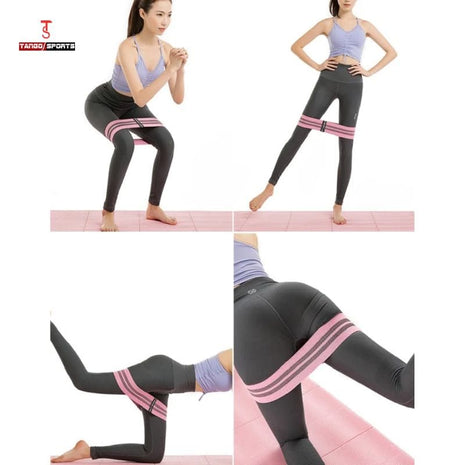 Premium Fitness Resistance Band for Women – Waist & Hip Training | Polyester Cotton Exercise Band | Pack of 3