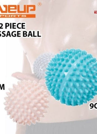 Liveup LS-3302 Massage Ball Combo – 7cm & 9cm Trigger Point Therapy Balls | Deep Tissue Massage Balls for Pain Relief