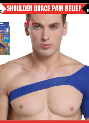 Elastic Shoulder Support Belt for Pain Relief – Adjustable Compression Brace for Men & Women