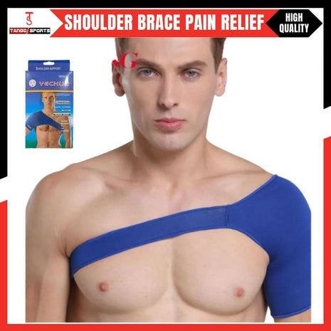 Elastic Shoulder Support Belt for Pain Relief – Adjustable Compression Brace for Men & Women