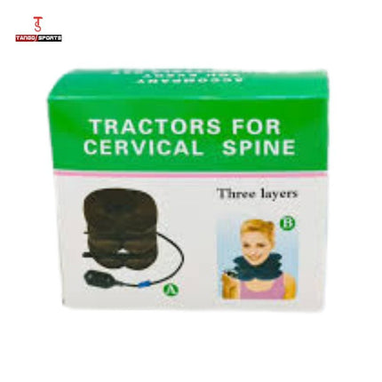 Cervical Neck Traction Device Inflatable Adjustable Neck Support for Neck Pain Relief – 3 Layer Air Collar Pillow | Physiotherapy Cervical Traction Kit