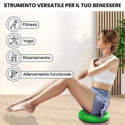 Thickened Yoga Balance Disc – Inflatable Stability Cushion | Massage Seat Pad | Core Trainer | Exercise & Yoga Equipment