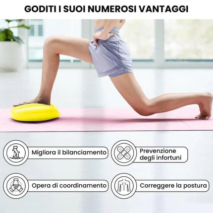 Thickened Yoga Balance Disc – Inflatable Stability Cushion | Massage Seat Pad | Core Trainer | Exercise & Yoga Equipment