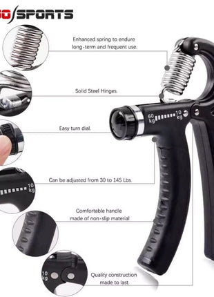 Pack Of 2 Wrist Exerciser & Adjustable Hand Gripper