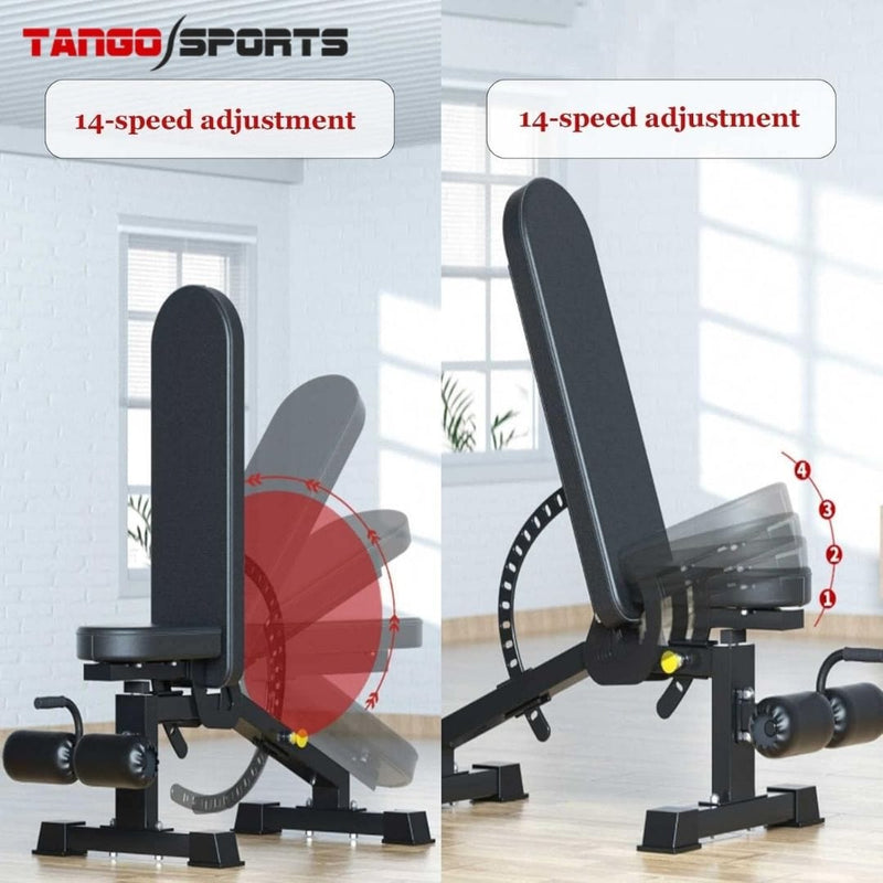 Weight Bench,Multifunctional Adjustable Commercial Workout Bench