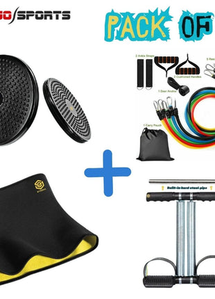 Tummy Trimmer Double Spring, AB Twister Disc, Slimming Belt, 11pcs Band ( Pack off 4 )