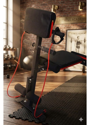 Ultimate 4-in-1 Home Fitness Station Bench - Black