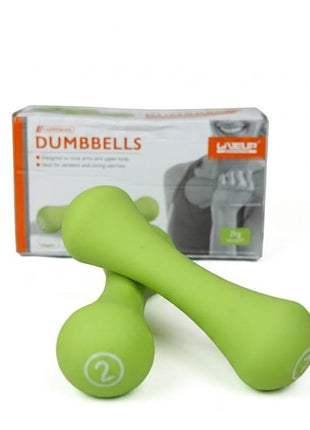 Liveup Dumbbell Bone Shape Neoprene 2 kg x 2 - Green