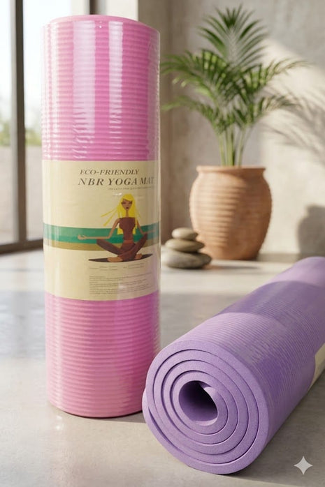 Yoga Exercise Mat 15mm Anti Slip NBR Material Imported