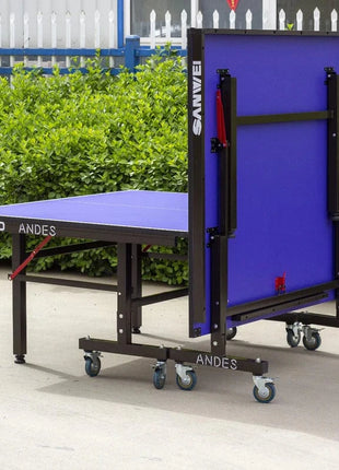 Sanwei Table Tennis Table - TA10 Andes Shadow - 25mm Top Foldable Imported