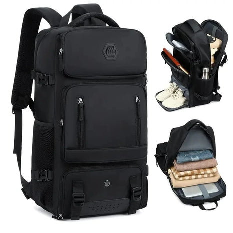 Laptop and Travel Trekking Backpack with Shoe Compartment,