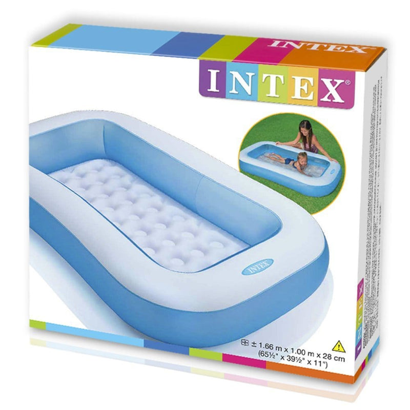 The Intex Rectangular Baby Pool 57403 ( 65.5" L x 39.5" W x 11" H ) - 57403