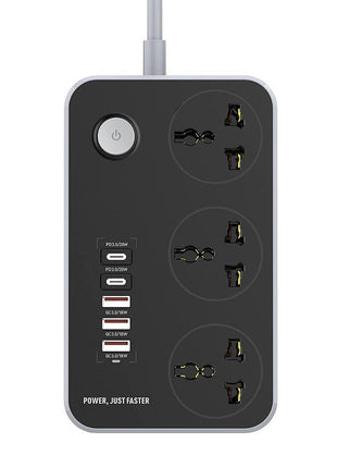 TechnoEdge Power Extension Board with 3 USB Ports and 2 Type-C Power Sockets