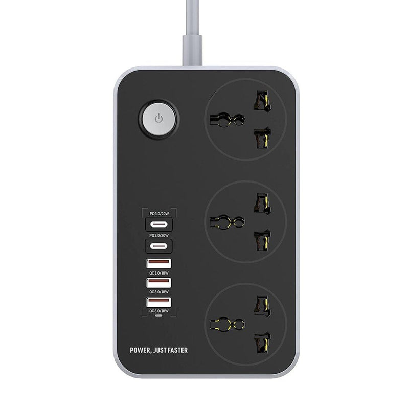 TechnoEdge Power Extension Board with 3 USB Ports and 2 Type-C Power Sockets