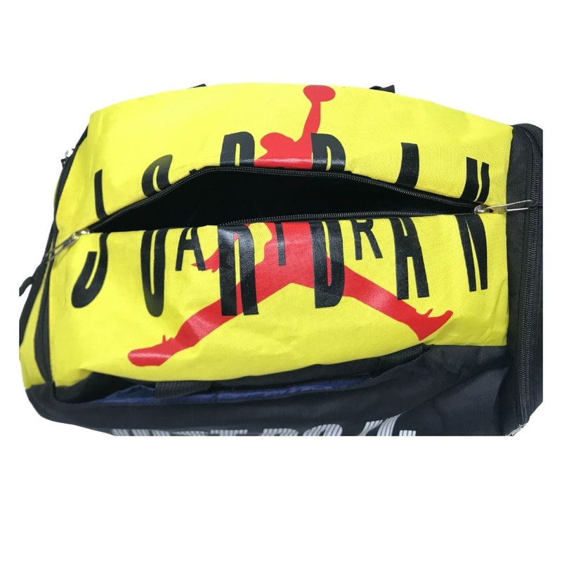 Jordan 2 in 1 Backpack & Duffel Bag - Yellow n Black