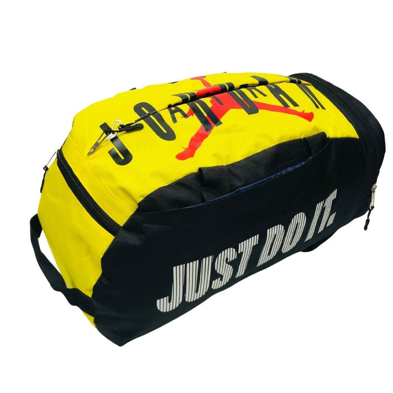 Jordan 2 in 1 Backpack & Duffel Bag - Yellow n Black