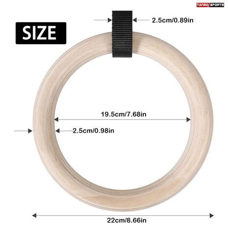 Olympic Rings with Straps, Heavy Duty Gymnastic Rings for Pull Up Bar