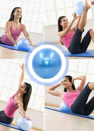 25cm Yoga & Pilates Exercise Ball – Small Anti-Burst Gym Ball for Fitness & Core Training