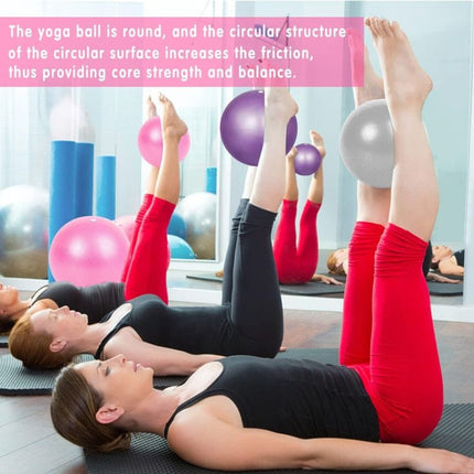 25cm Yoga & Pilates Exercise Ball – Small Anti-Burst Gym Ball for Fitness & Core Training