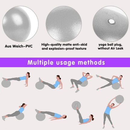25cm Yoga & Pilates Exercise Ball – Small Anti-Burst Gym Ball for Fitness & Core Training
