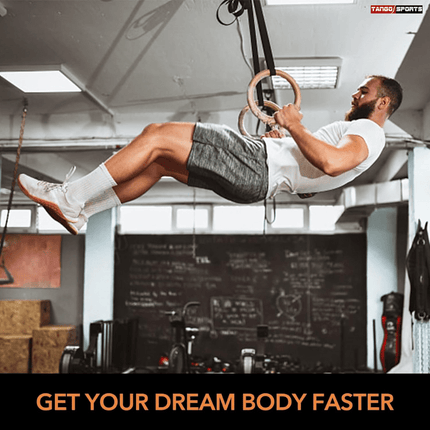Olympic Rings with Straps, Heavy Duty Gymnastic Rings for Pull Up Bar