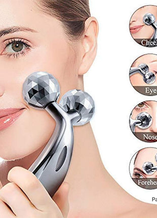 3D Roller Massager Facial Massage Handheld Y Shape